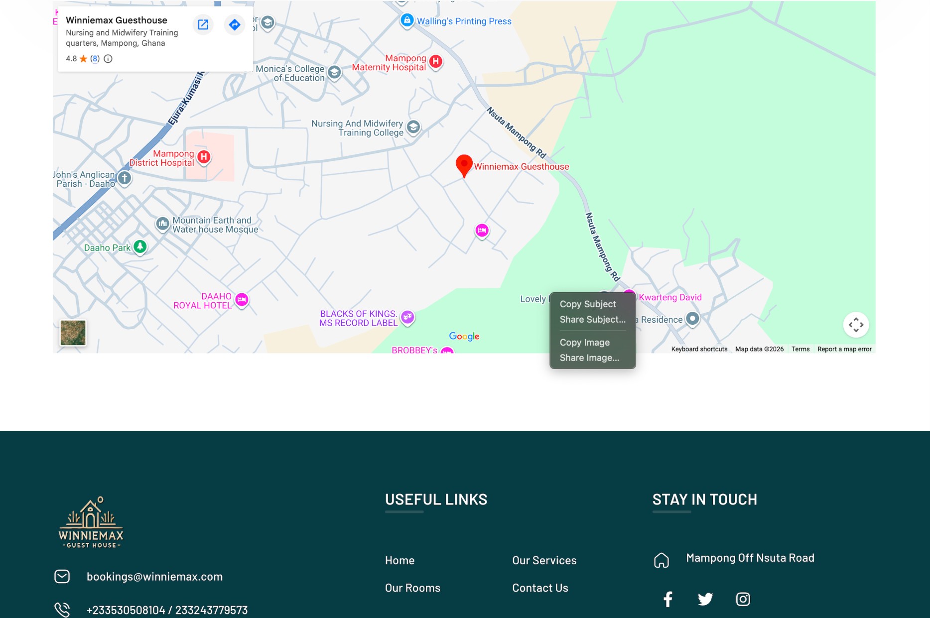 Winniemax project screenshot